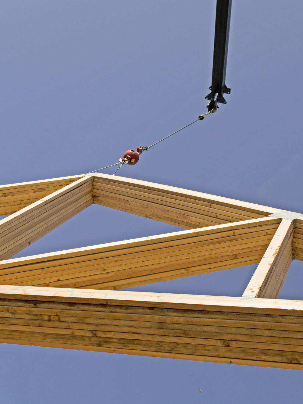 Delivering roof trusses